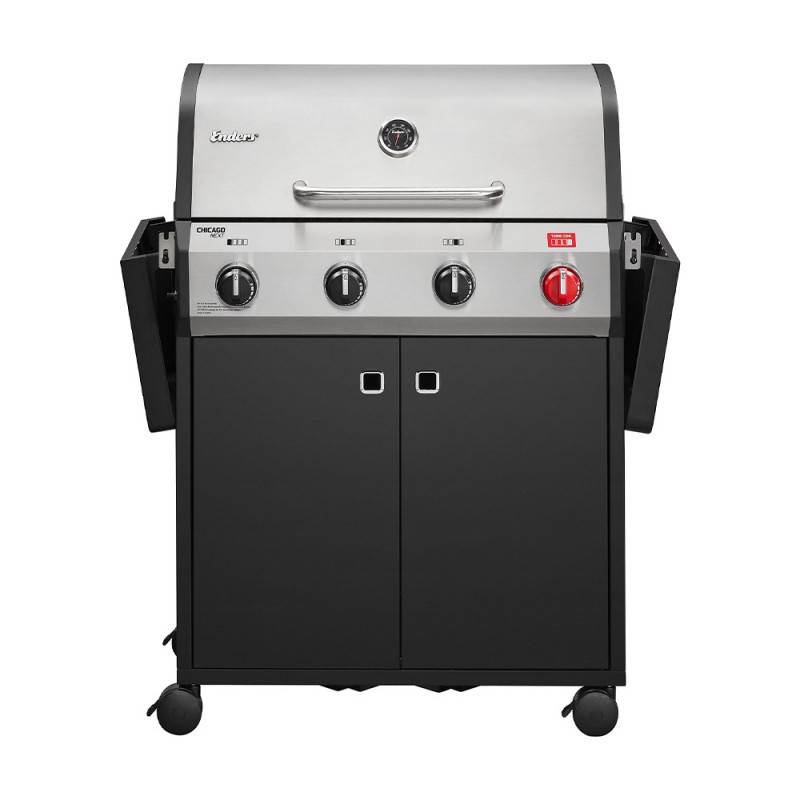 Barbecue Chicago Next 4 Turbo - ENDERS - 4 brûleurs dont 1 Turbo Zone - Grille Switch Grid, 71 x 42 cm - Tablettes - 13 kW - Image 2