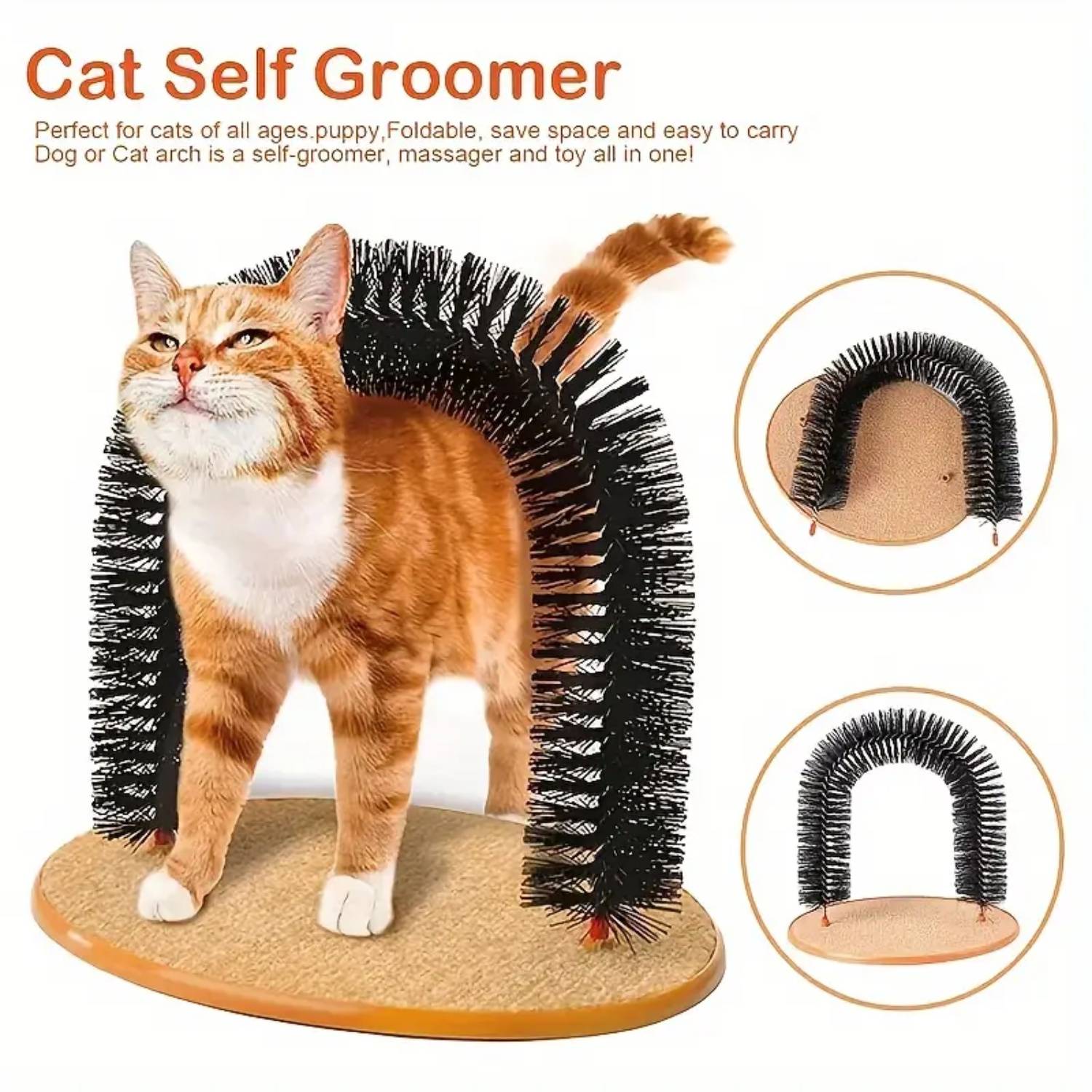 DtopbuyAge - Arche de toilettage pour chat - Massage et griffoir intégrés DtopbuyAge - Image 2