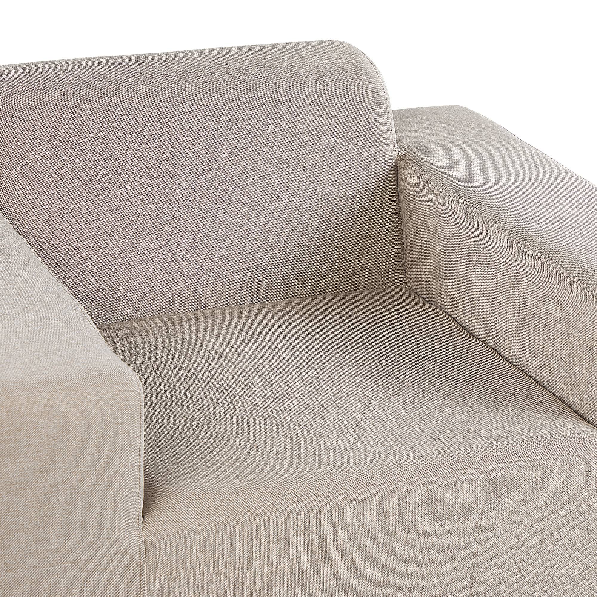 Beliani - Fauteuil Tissu Beige ROVIGO - Beliani - Image 7