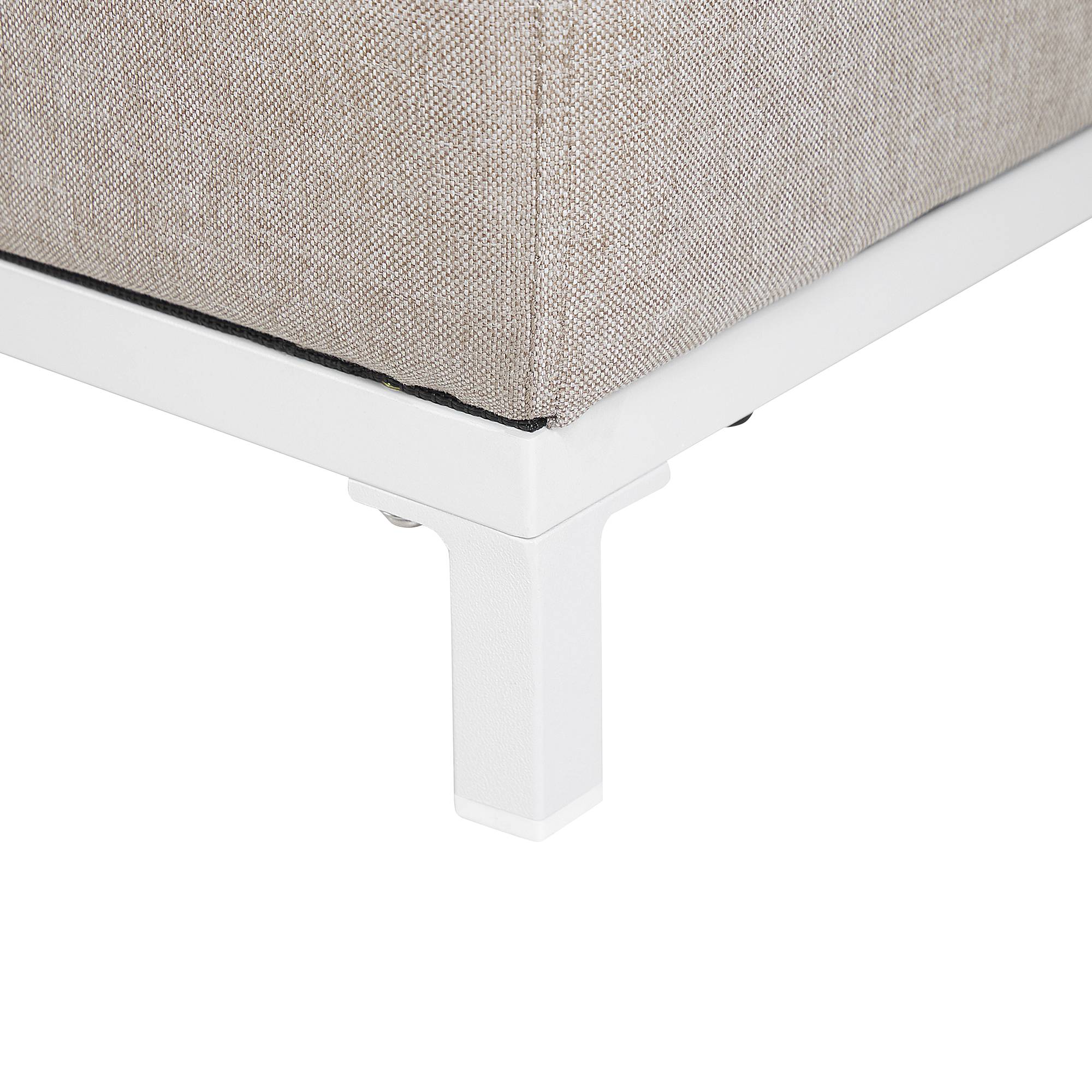 Beliani - Fauteuil Tissu Beige ROVIGO - Beliani - Image 8