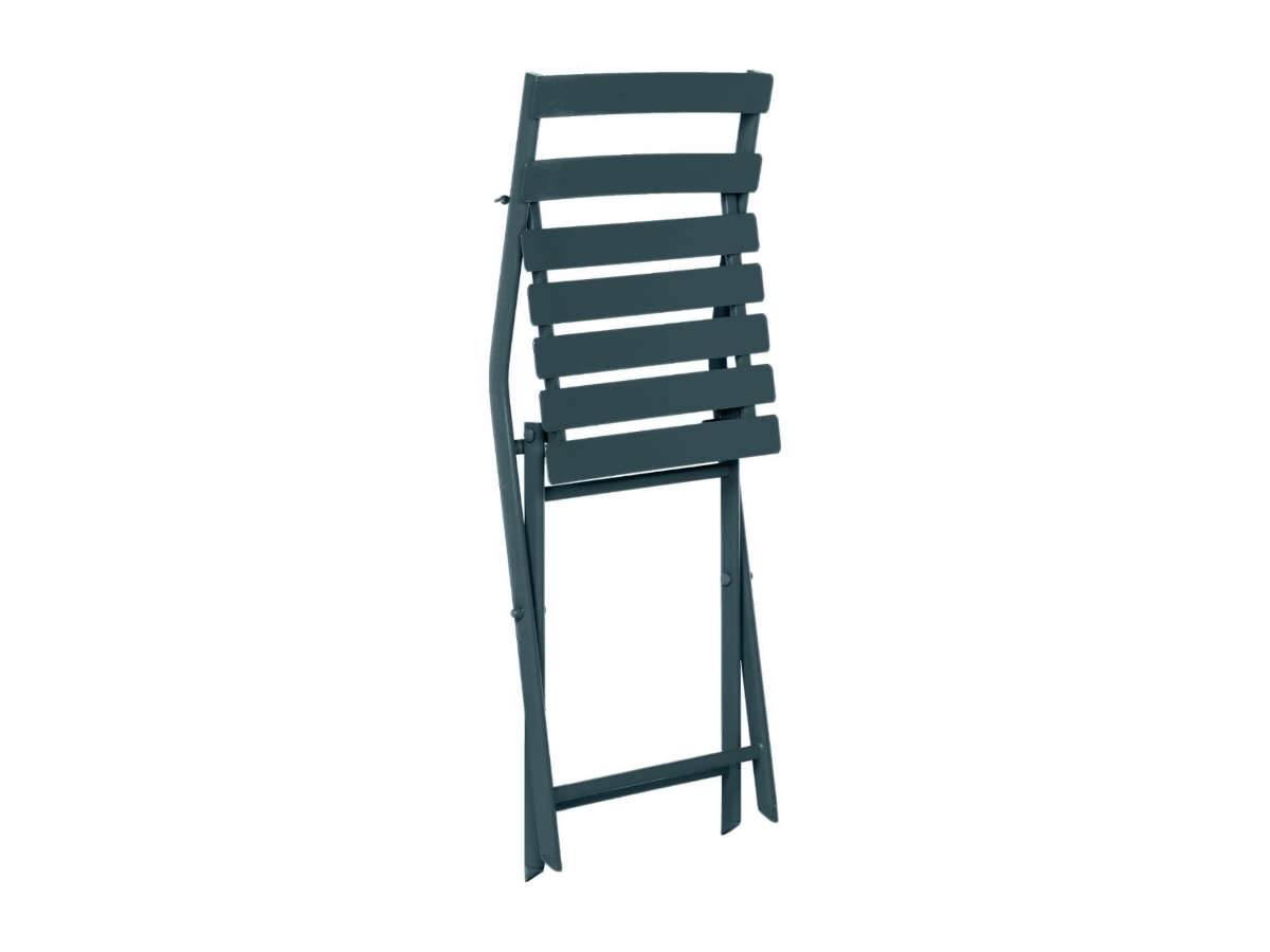 Hesperide - Salon de jardin carré en métal Greensboro 70 x 70 cm Bleu Canard avec 2 chaises - Hespéride - Image 8