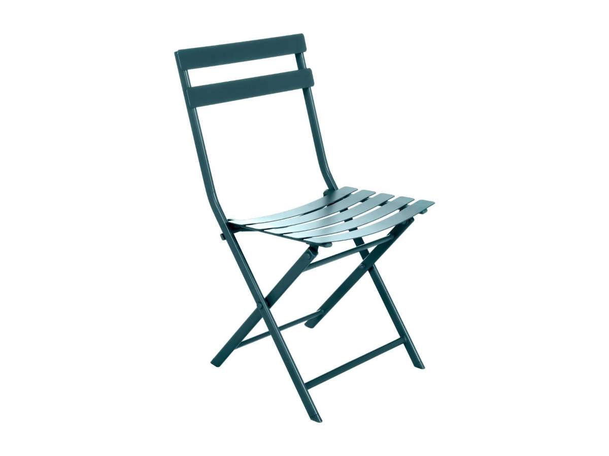 Hesperide - Salon de jardin carré en métal Greensboro 70 x 70 cm Bleu Canard avec 2 chaises - Hespéride - Image 9