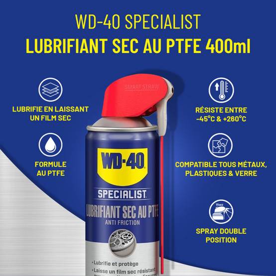 Wd40 - Lubrifiant sec WD40 PTFE - 33394 - Image 4