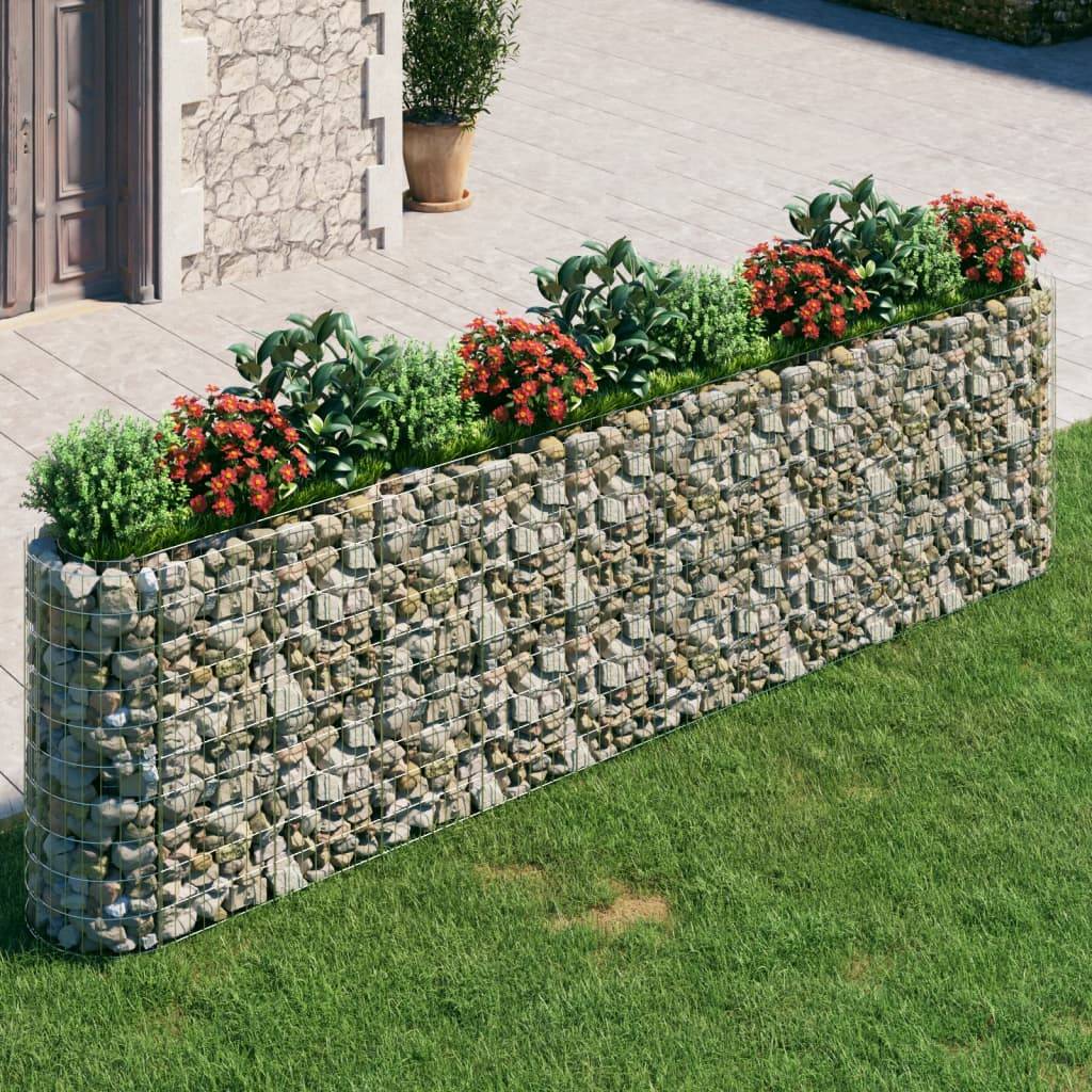 Vidaxl - Lit surélevé à gabion Fer galvanisé 400x50x100 cm vidaXL 152036 - Image 1