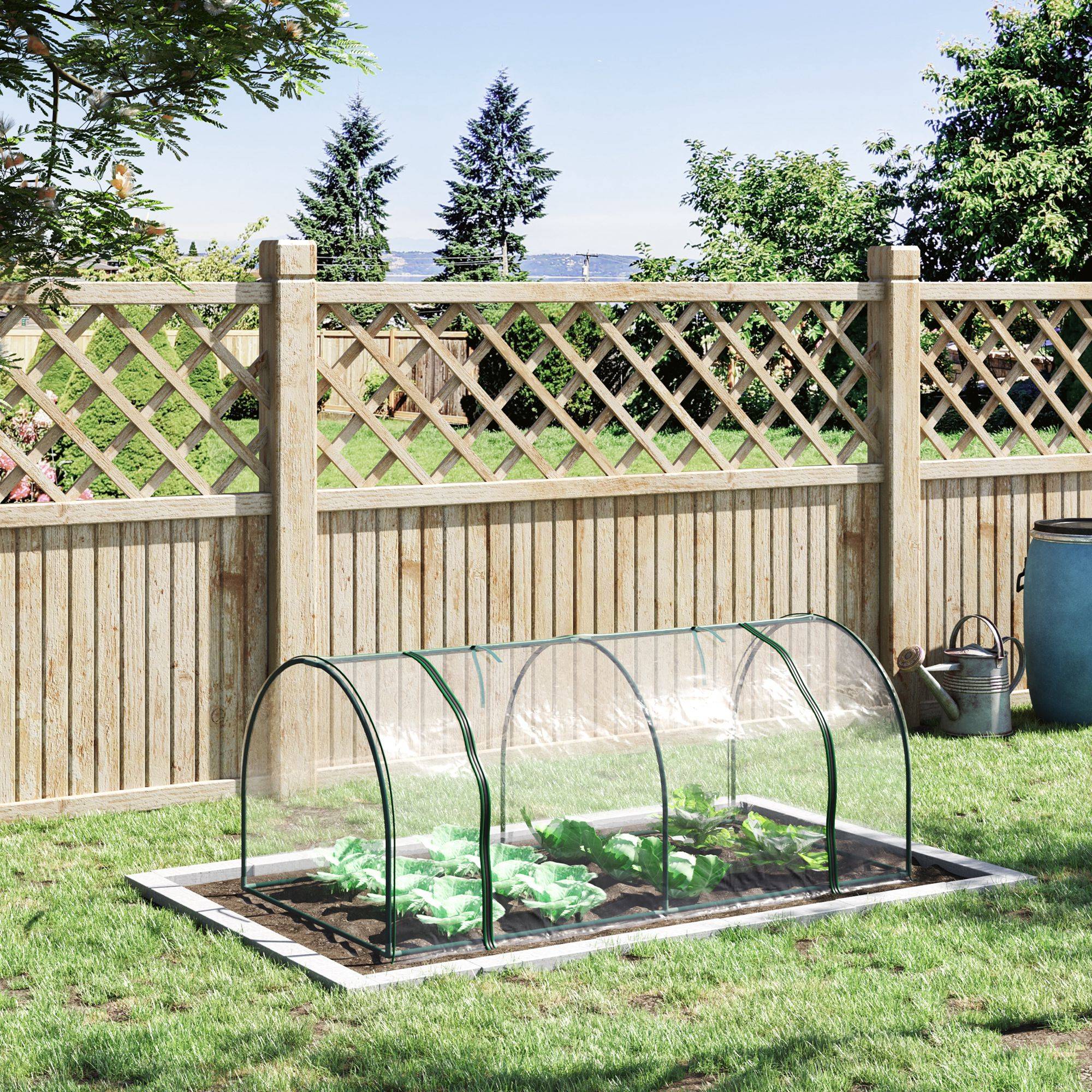 Mini serre de jardin Plastique pour légumes et tomates Bouclier climatique 200x100cm - ComfortXL Outdoor Living - Image 4