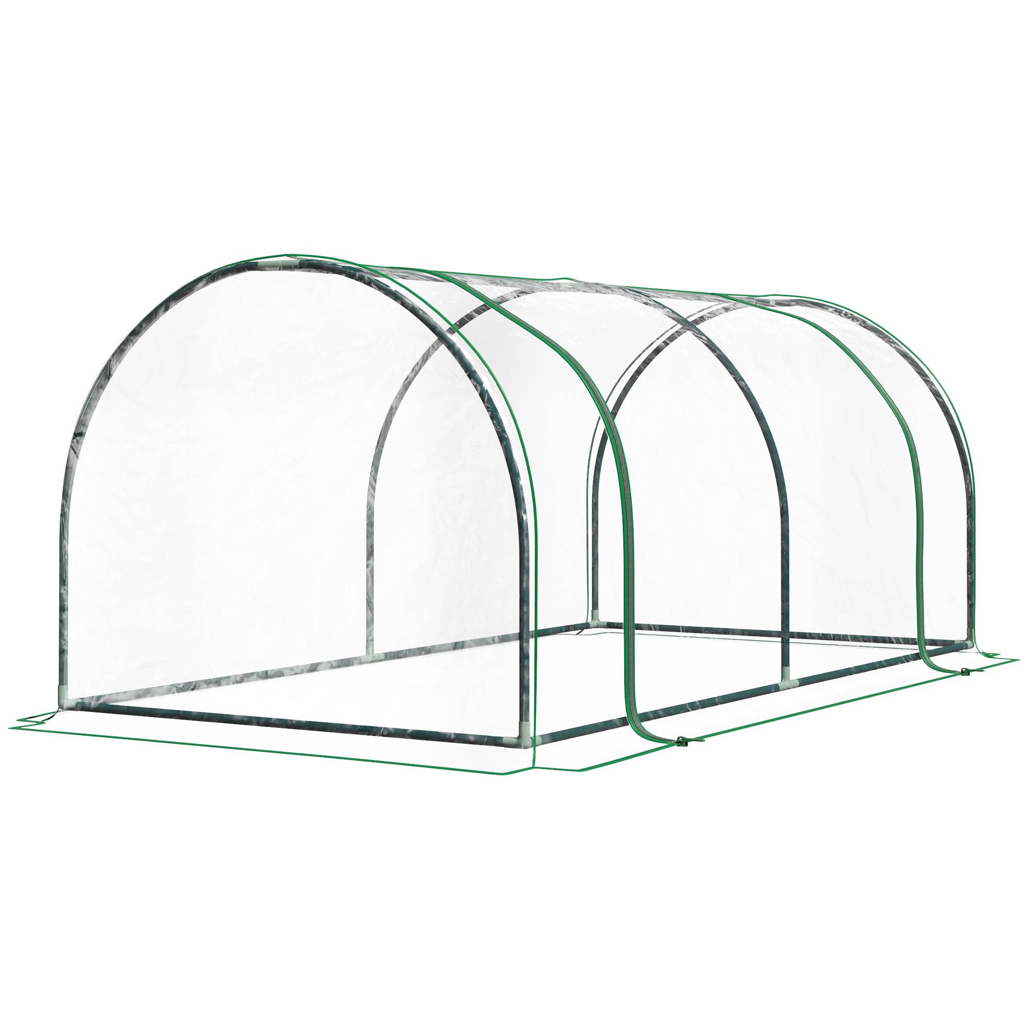 Mini serre de jardin Plastique pour légumes et tomates Bouclier climatique 200x100cm - ComfortXL Outdoor Living - Image 2