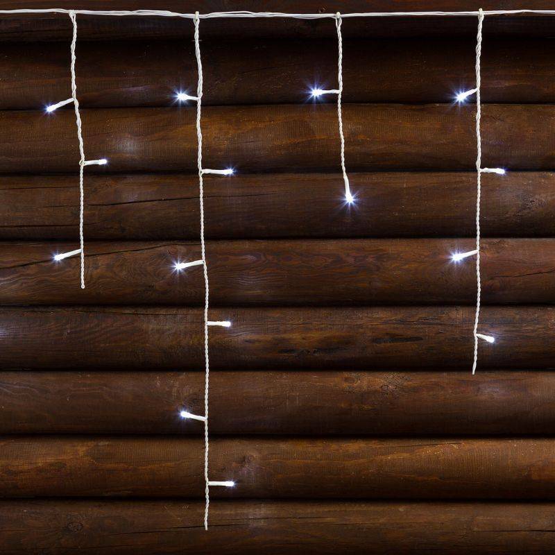Lotti - Guirlande lumineuse stalactites 30M H60cm 720 LED blanc froid 8 modes câble blanc 24V Lotti - Image 5