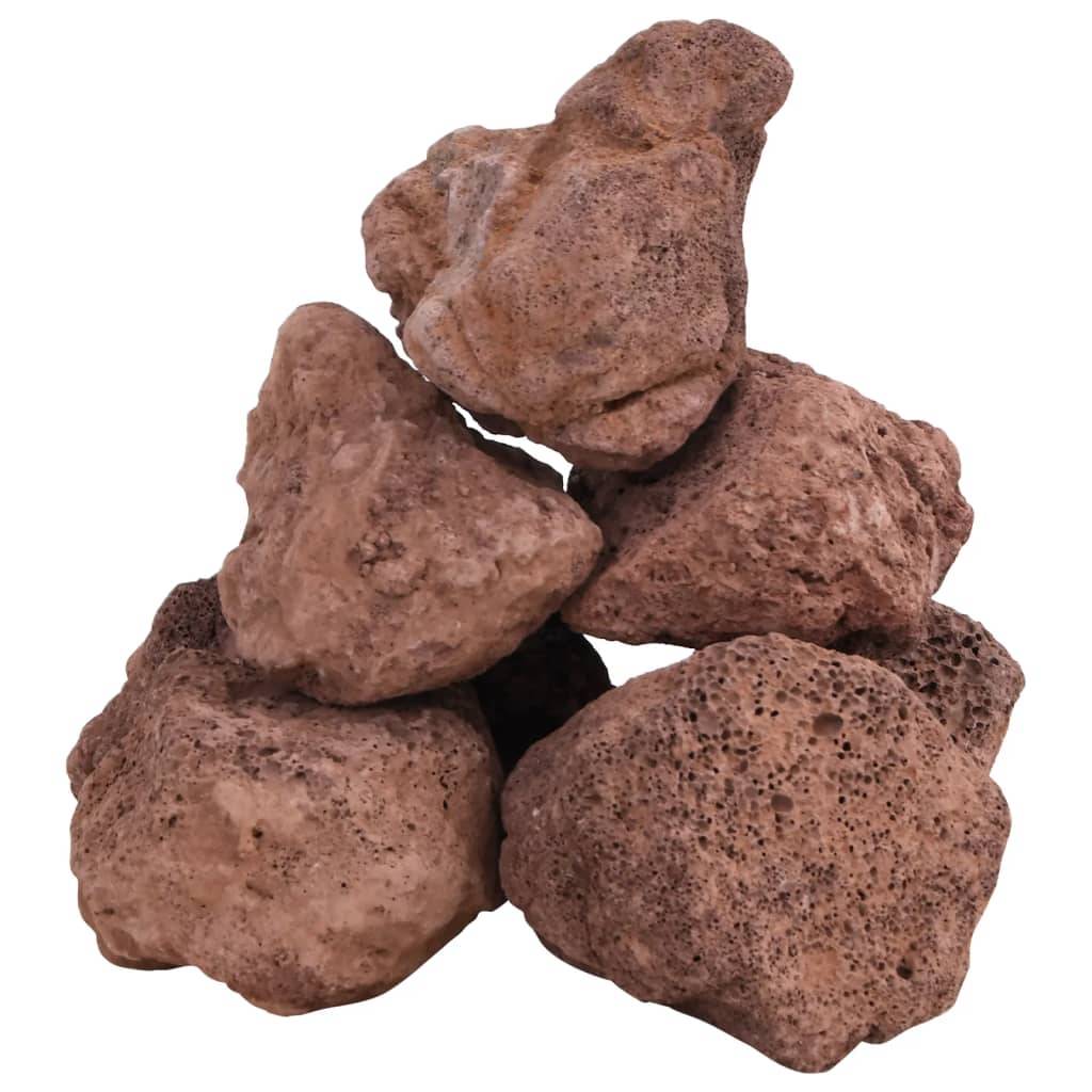 Grosses Roches Volcaniques pour Gabion et Rocaille 25 kg Rouge 10-30 cm - ComfortXL Outdoor Living - Image 3