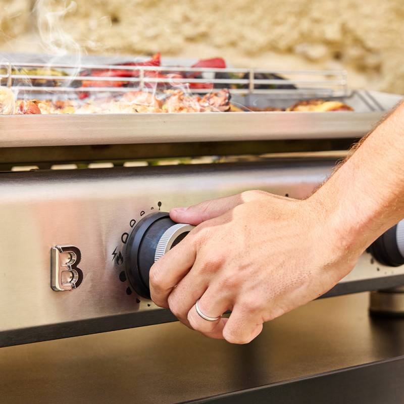 Plancha gaz inox Silvia IIG Evo 3 feux – BRASERO BY FAVEX - 7,95 kW – Plaque inox 67 x 34 cm – Housse incluse - Image 5