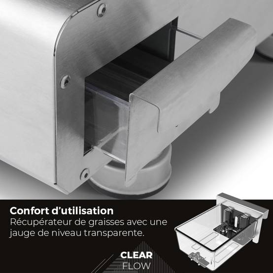 Plancha gaz inox Silvia IIG Evo 3 feux – BRASERO BY FAVEX - 7,95 kW – Plaque inox 67 x 34 cm – Housse incluse - Image 7