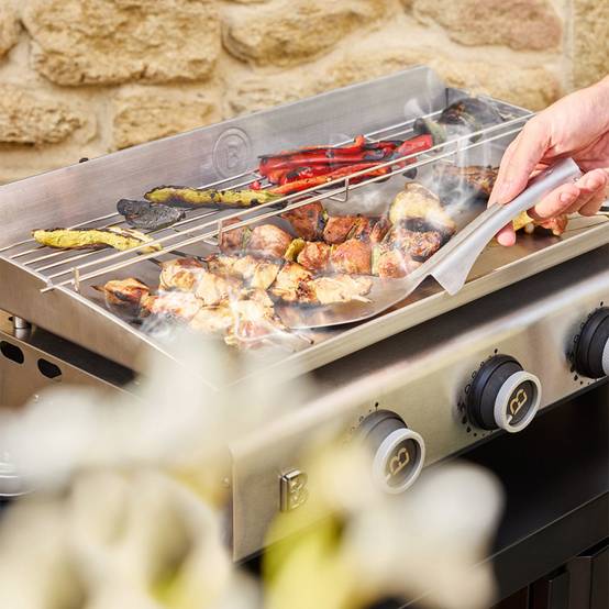 Plancha gaz inox Silvia IIG Evo 3 feux – BRASERO BY FAVEX - 7,95 kW – Plaque inox 67 x 34 cm – Housse incluse - Image 6