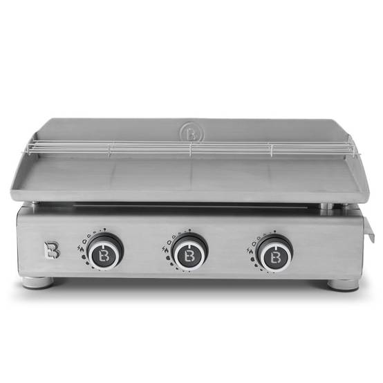 Plancha gaz inox Silvia IIG Evo 3 feux – BRASERO BY FAVEX - 7,95 kW – Plaque inox 67 x 34 cm – Housse incluse - Image 3