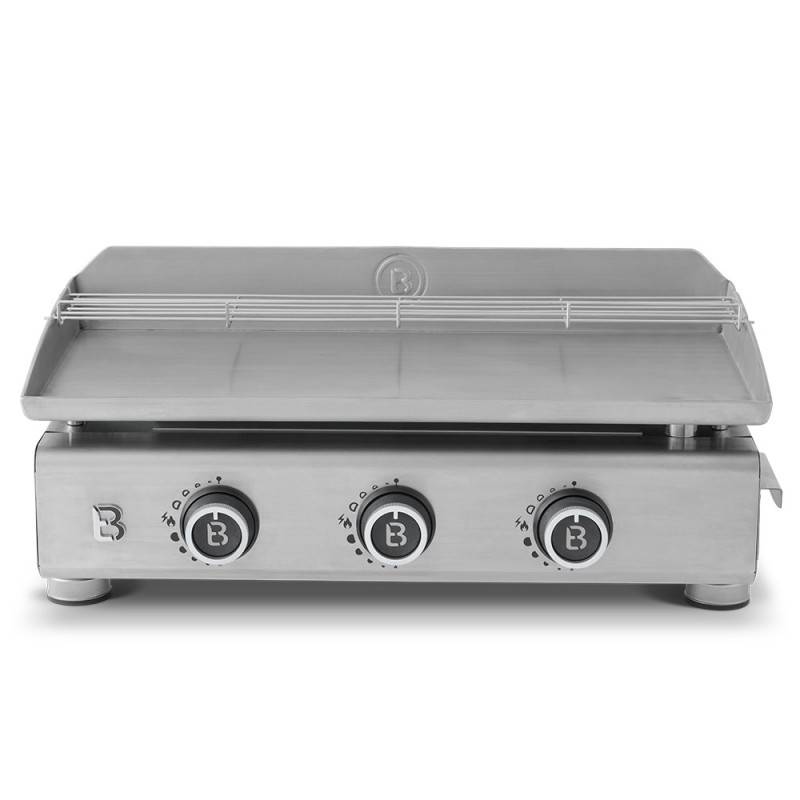 Plancha gaz inox Silvia IIG Evo 3 feux – BRASERO BY FAVEX - 7,95 kW – Plaque inox 67 x 34 cm – Housse incluse - Image 3