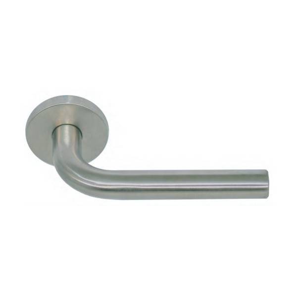 Paire De Béquilles Inox 304 Vague C7 Sur Rosace Valady - Ressort Rappel ép. 38/50 Mm