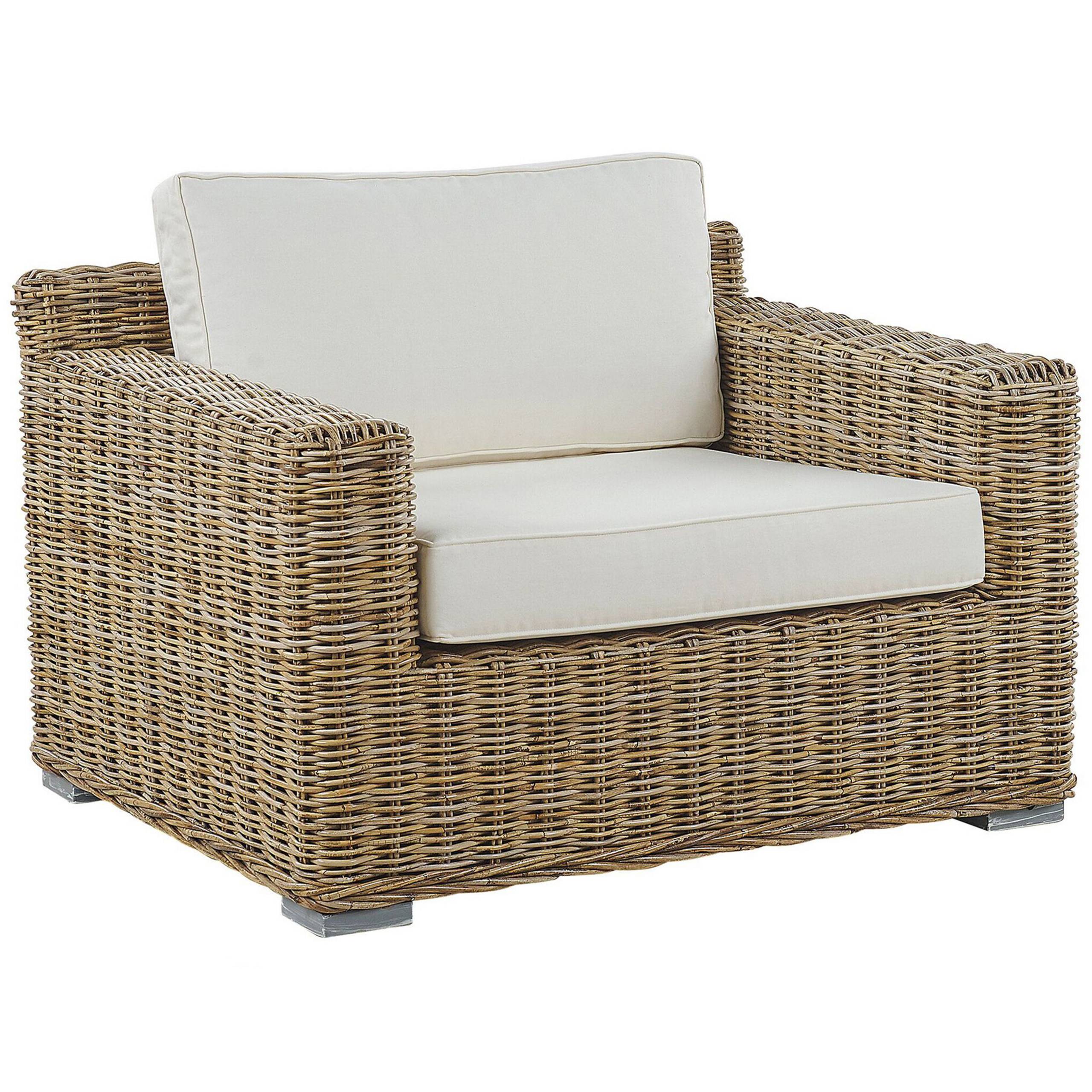 Beliani - Fauteuil Rotin Marron clair ARDEA - Beliani - Image 4