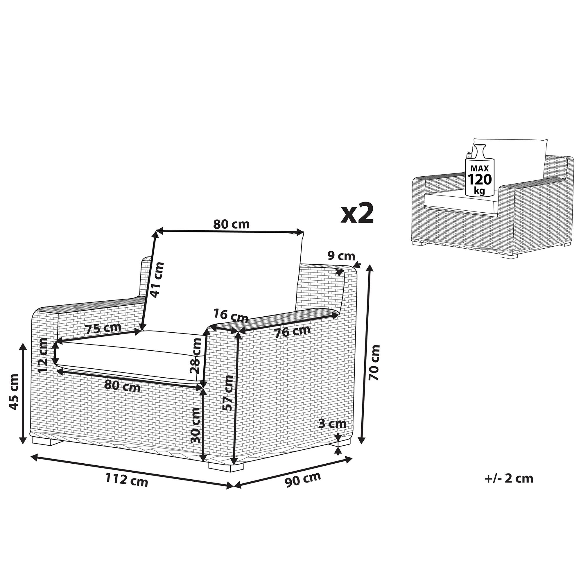 Beliani - Fauteuil Rotin Marron clair ARDEA - Beliani - Image 3