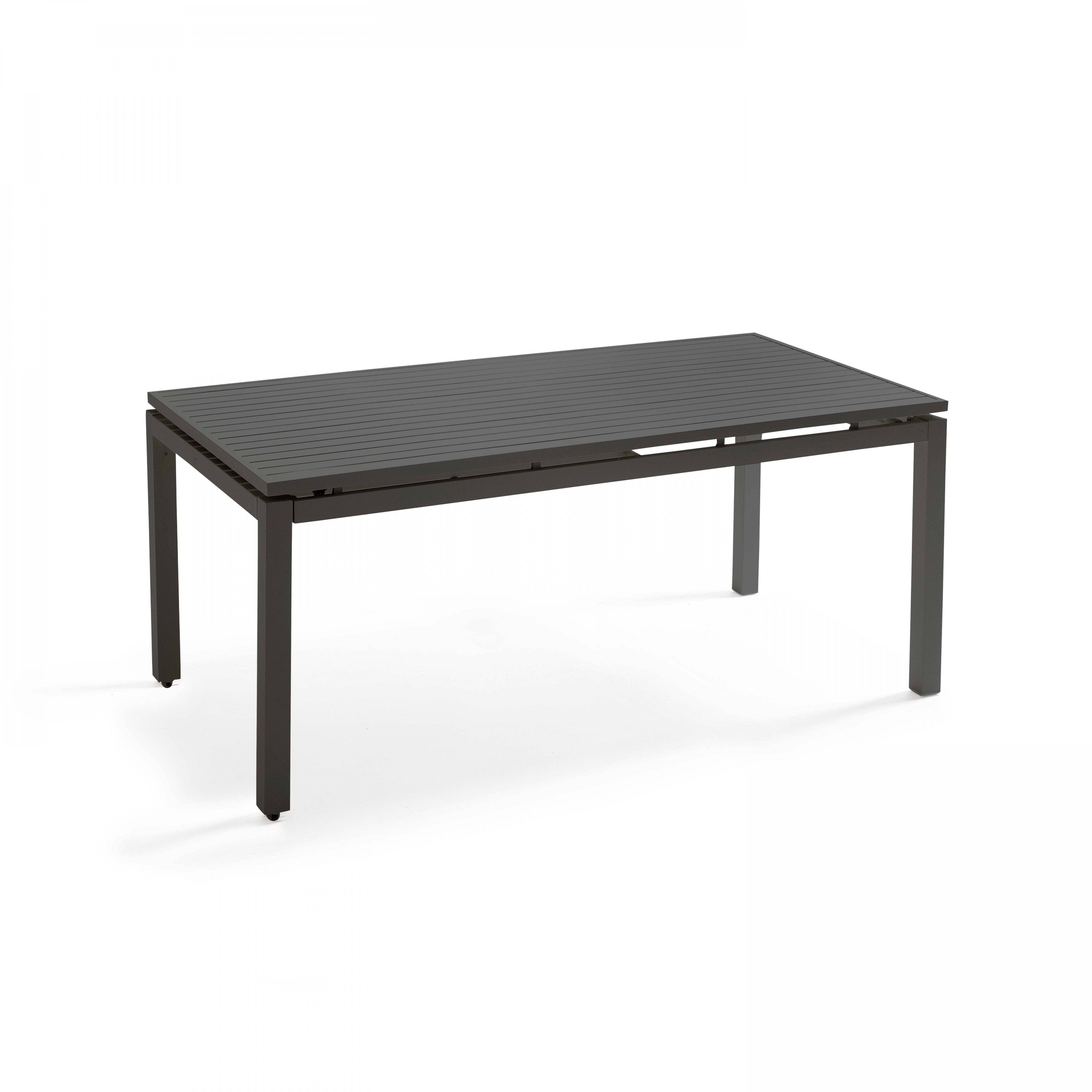 Oviala - Table de jardin extensible en aluminium gris 8 à 10 places 240 cm Galilée - Oviala - Image 3