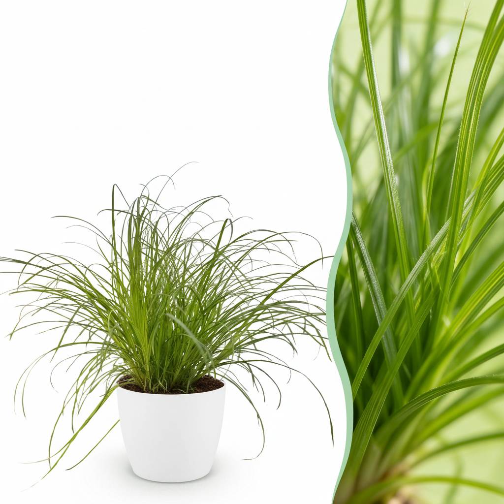 Cyperus alternifolius Zumula - Pet-friendly - Pot de 12cm - Hauteur 20cm - Blanc - Plantes d'intérieur - Image 1