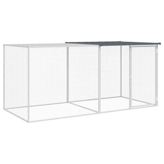 Vidaxl - Cage à poulets avec toit anthracite 203 x 98 x 90 cm Acier galvanisé vidaXL 3189039 - Image 2