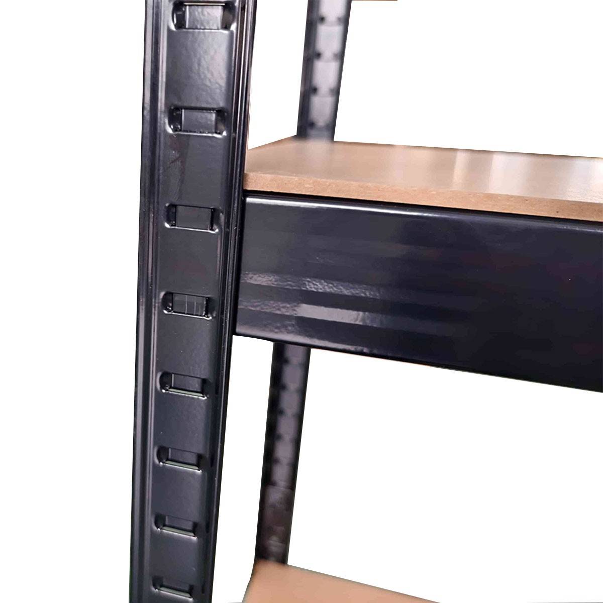 Intec - Etagère de Rangement Noire 90 x 60 x H180cm - Rayonnage Métal Haute qualité 5 Plateaux Charges lourdes 1500kg INTEC - Image 5