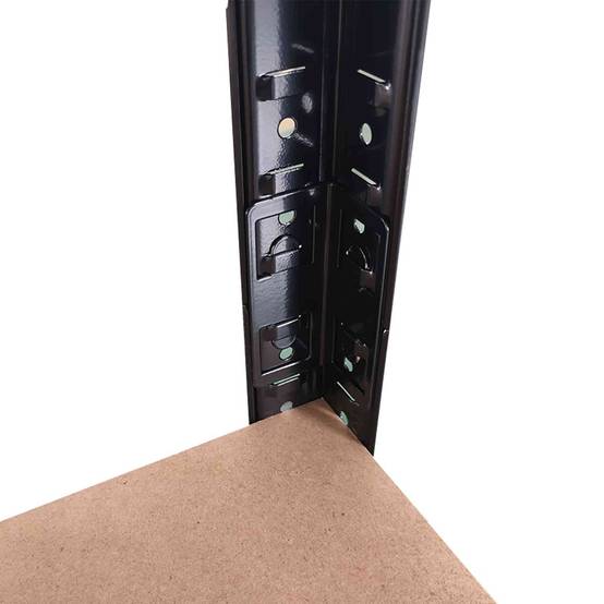 Intec - Etagère de Rangement Noire 90 x 60 x H180cm - Rayonnage Métal Haute qualité 5 Plateaux Charges lourdes 1500kg INTEC - Image 7