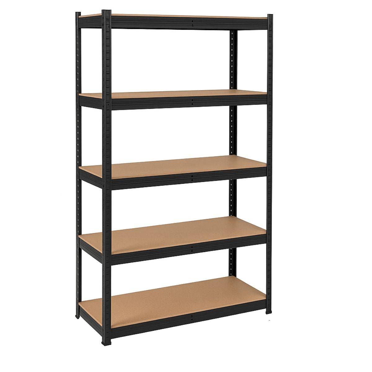 Intec - Etagère de Rangement Noire 90 x 60 x H180cm - Rayonnage Métal Haute qualité 5 Plateaux Charges lourdes 1500kg INTEC - Image 1
