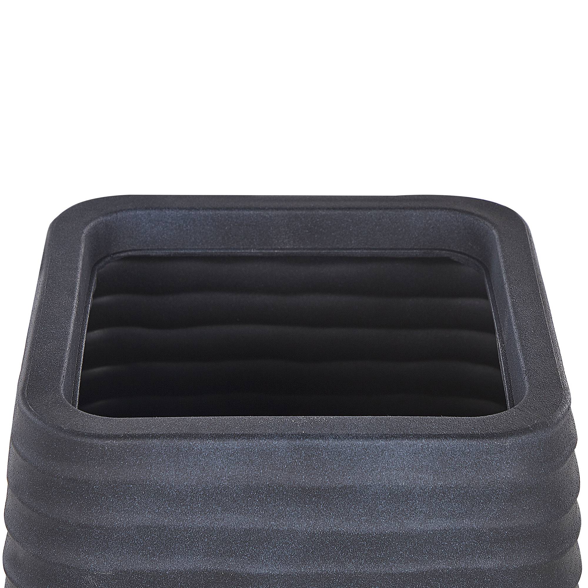 Beliani - Pot de Fleurs Cache-pot Carré 38x38 cm Noir Matières Résistantes Idéal pour Intérieur et Extérieur au Style Moderne et Scandinave Beliani - Image 5