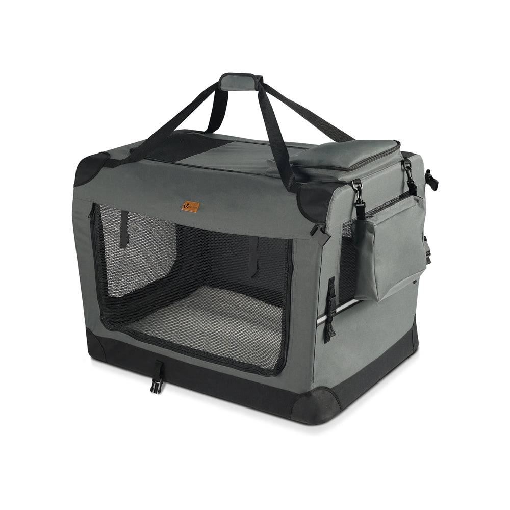 Vounot - Sac transport pliable chien chat caisse cage portable 50x35x36cm gris - Image 1