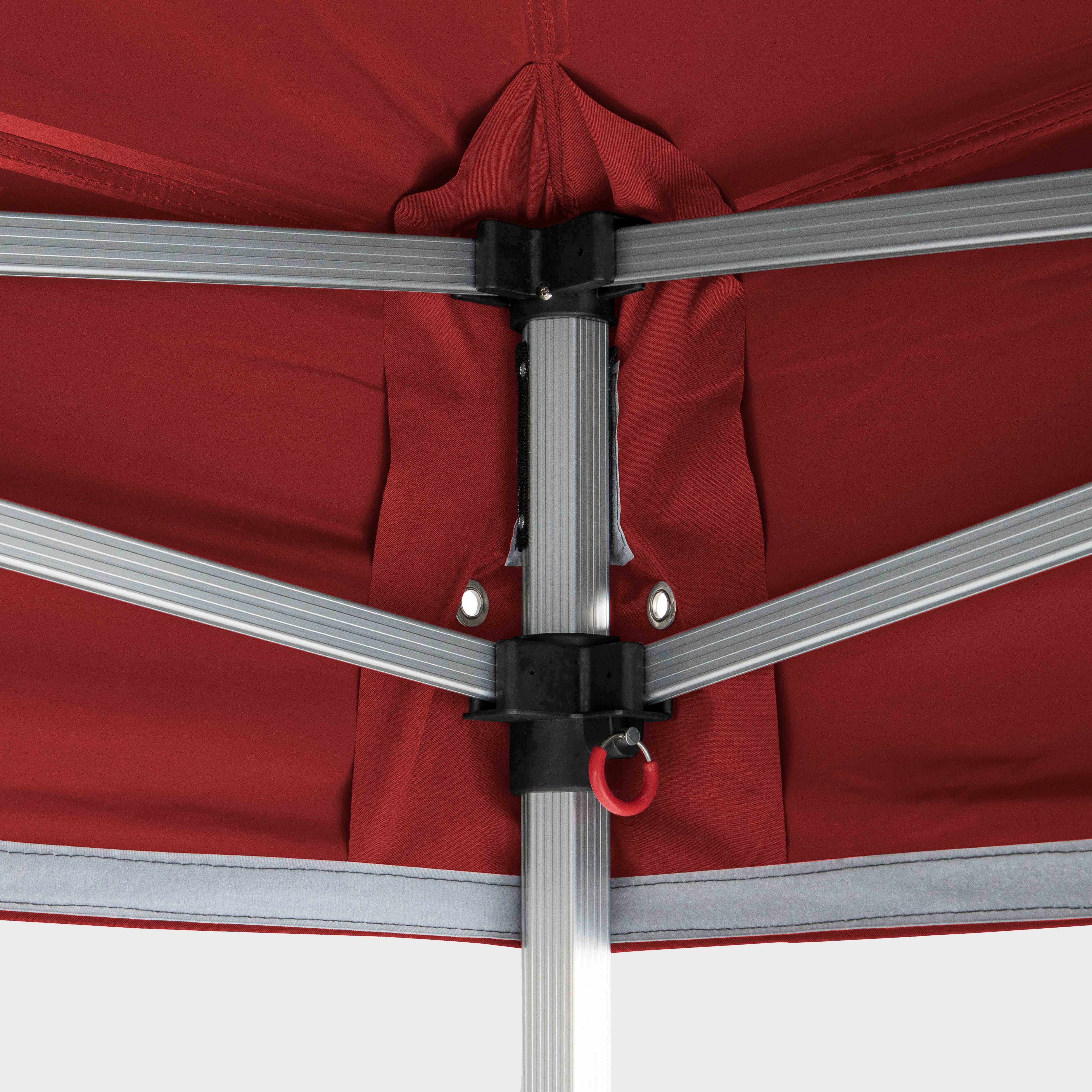 Oviala - Tente pliante 3x3m et 4 poids de lestage rouge PRO 40 - Oviala - Image 5