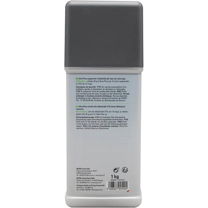 Augmentateur alcalinité spa Bayrol SpaTime Alca-Plus 1 kg - 1 kg - Image 2