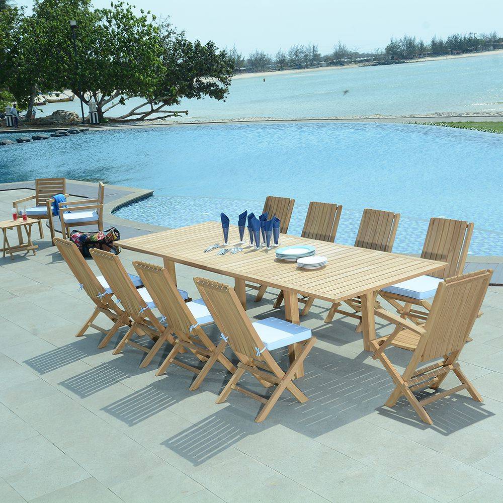 Teck'Attitude - Salon de jardin teck massif Cancun, 10 places - TECK'Attitude - Image 1