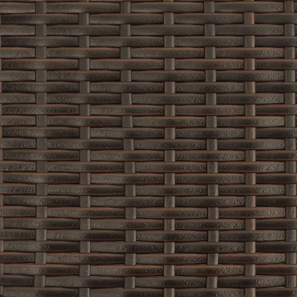 ComfortXL - Canapé Extérieur 2 Personnes Rotin Synthétique avec Tabourets Assortis – Salon Jardin Brun – ComfortXL Outdoor Living - Image 8