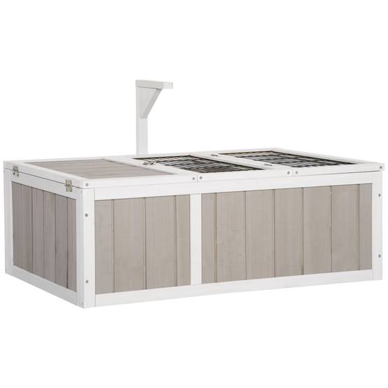 Enclos pour tortue bois de sapin naturel 91.5 x 61 x 33 cm - PANGIVO - Image 1