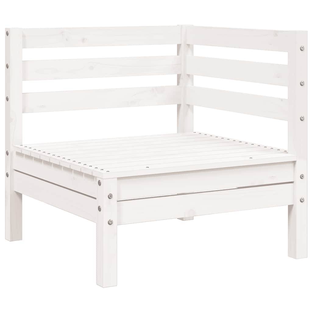Vidaxl - Canapé de jardin 3 places blanc bois de pin massif vidaXL 838027 - Image 9