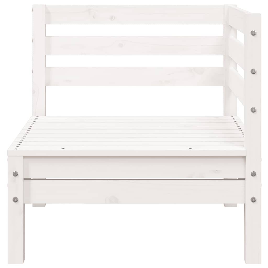 Vidaxl - Canapé de jardin 3 places blanc bois de pin massif vidaXL 838027 - Image 7