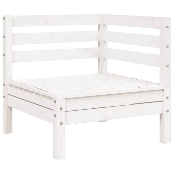 Vidaxl - Canapé de jardin 3 places blanc bois de pin massif vidaXL 838027 - Image 6