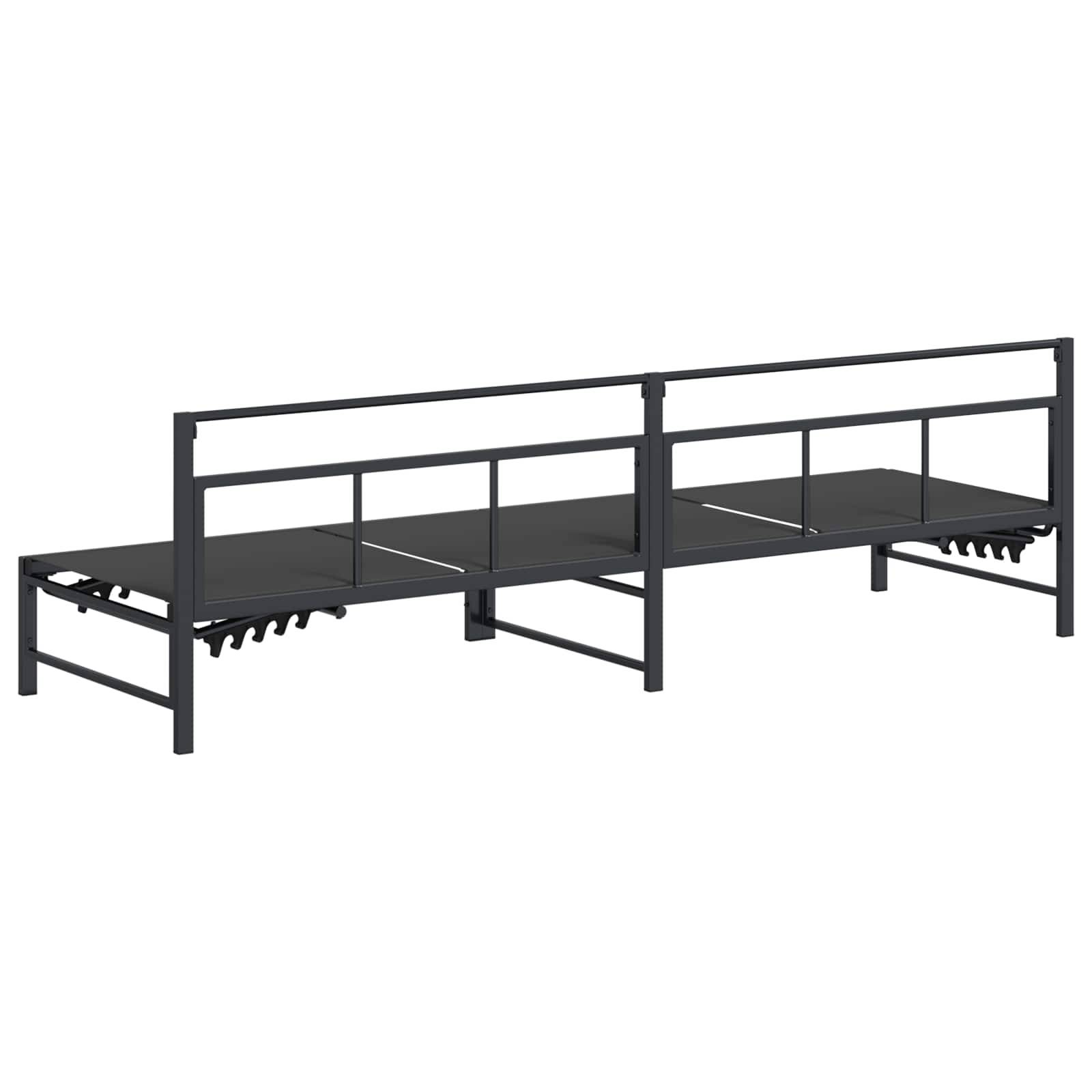 Vidaxl - Transat Textilène Noir vidaXL 42025091 - Image 7