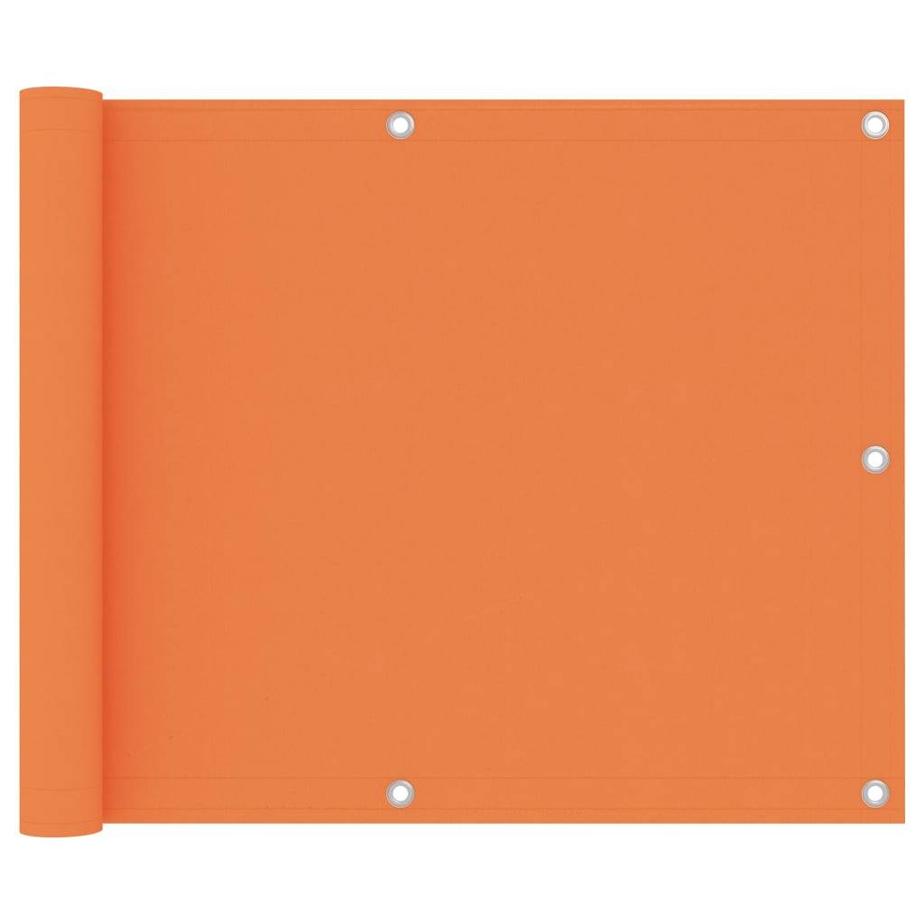 Helloshop26 - Écran de balcon brise pare vue protection confidentialité 75 x 600 cm tissu oxford orange - Image 1