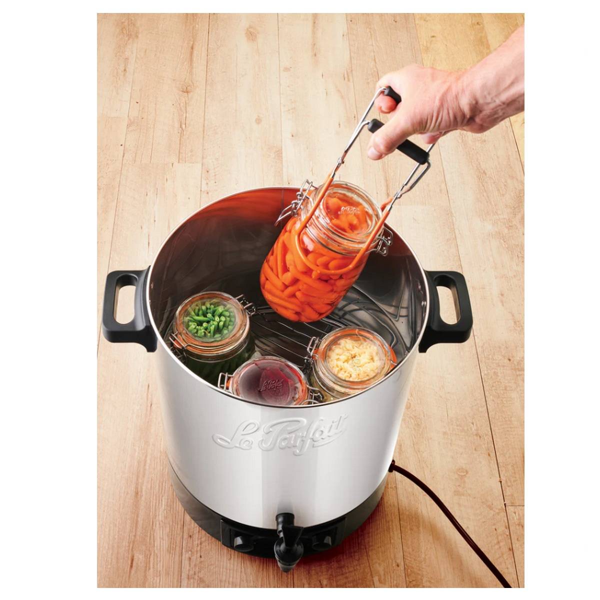 Le Parfait - Stérilisateur de bocaux électrique cuve inox avec robinet 23l 2500w 41231B2 Le Parfait - Image 2