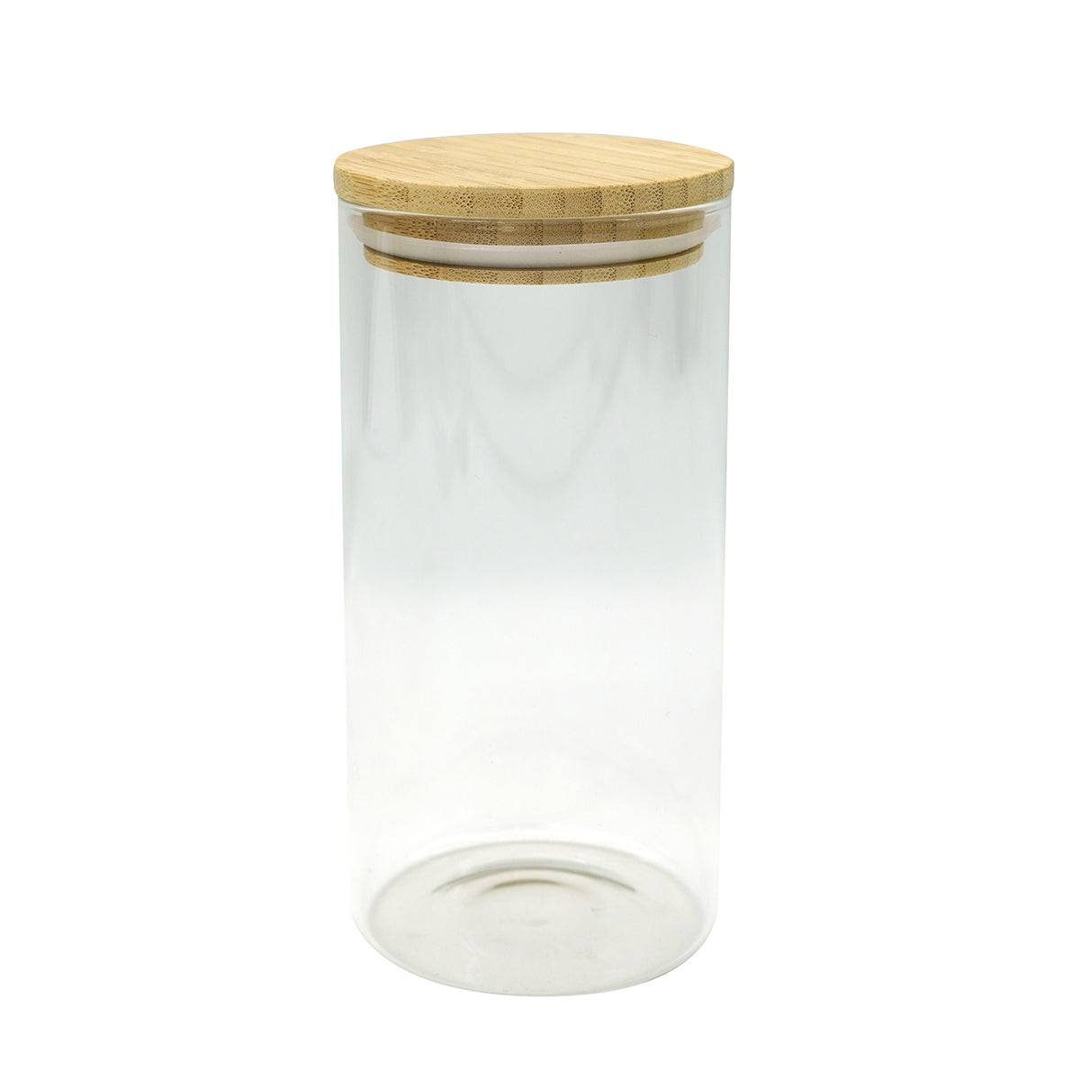 Boîte de conservation en verre 1,5L avec couvercle en Bambou Fackelmann Nature - Image 1