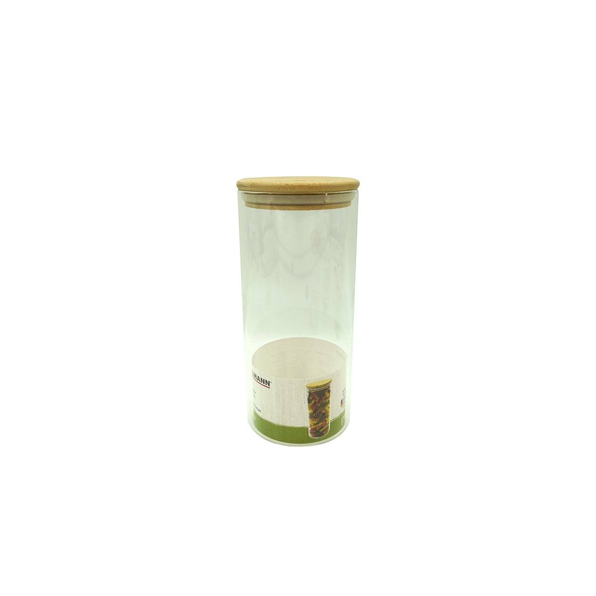 Boîte de conservation en verre 1,5L avec couvercle en Bambou Fackelmann Nature - Image 5