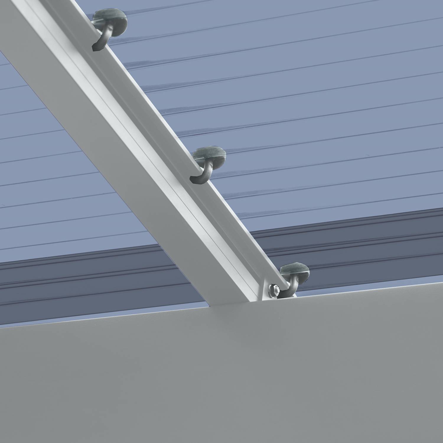 Carport WING - Type  80 Anodisé coloris inox brillant  Charge de toiture 100kgs/m² XIMAX - Image 4