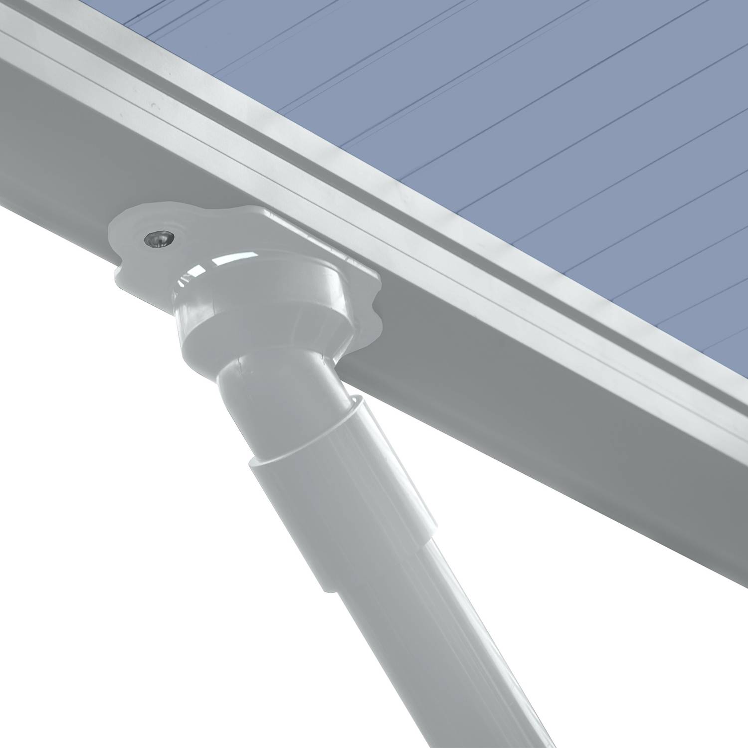 Carport WING - Type  80 Anodisé coloris inox brillant  Charge de toiture 100kgs/m² XIMAX - Image 3