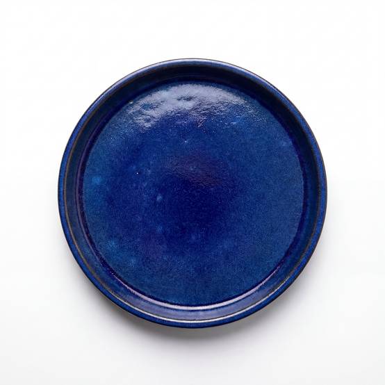Soucoupe ronde 24cm bleu majorelle - Image 1