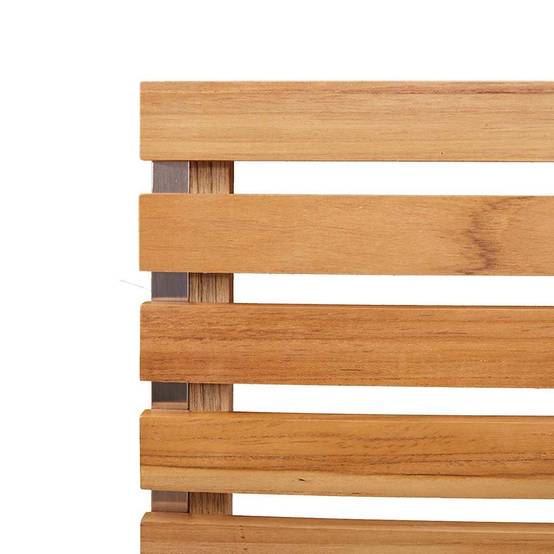 ComfortXL - Salon de Jardin Repas Teck Massif 5 Pièces 4 Personnes pour Terrasse Marron – ComfortXL Outdoor Living - Image 8