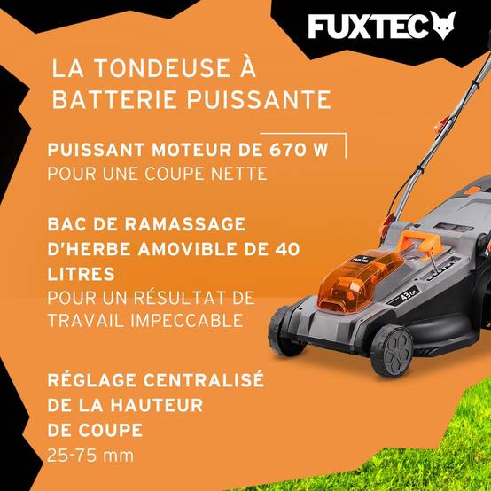FUXTEC - Tondeuse à gazon sans fil FUXTEC FX-E2RM43PROSET - Image 4