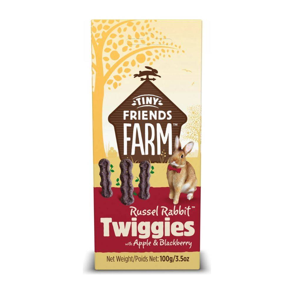 Friandises Lapin Twiggies - Pomme & mûres - Supreme Tiny Friends 100 g - Image 1