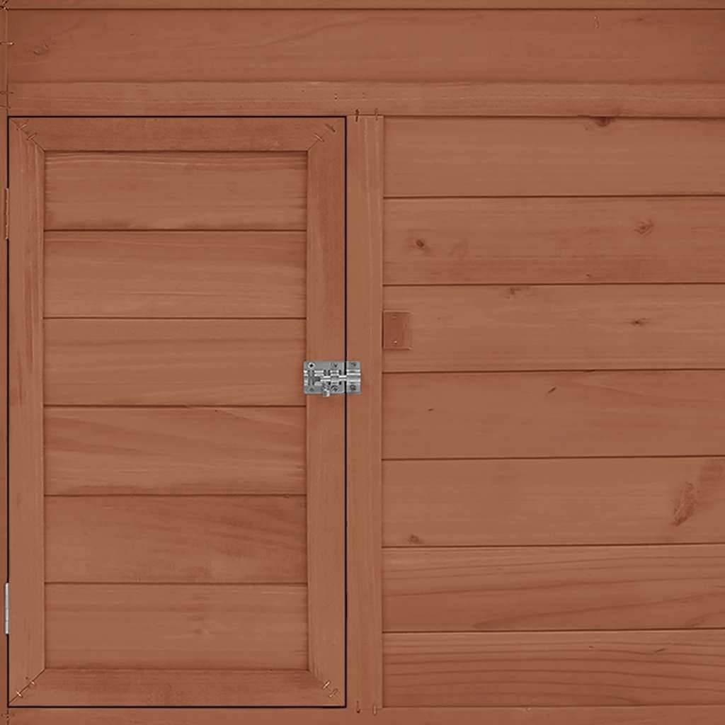 Vidaxl - Poulailler Moka et blanc 150x96x110 cm Bois de sapin massif vidaXL 171461 - Image 5