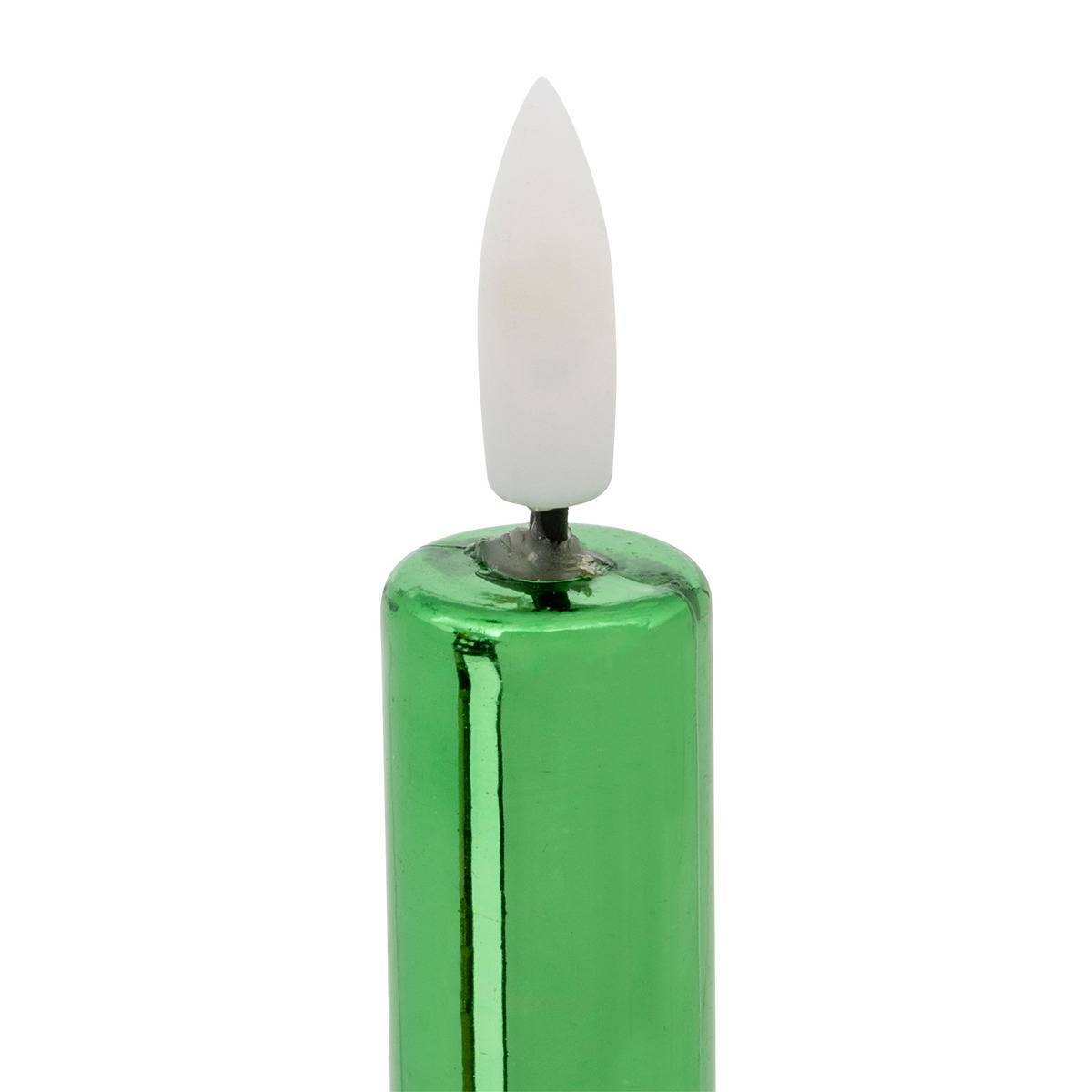Feeric Christmas - Lot de 2 bougies LED bâton Tilia vertes - Feeric Lights & Christmas - Image 3