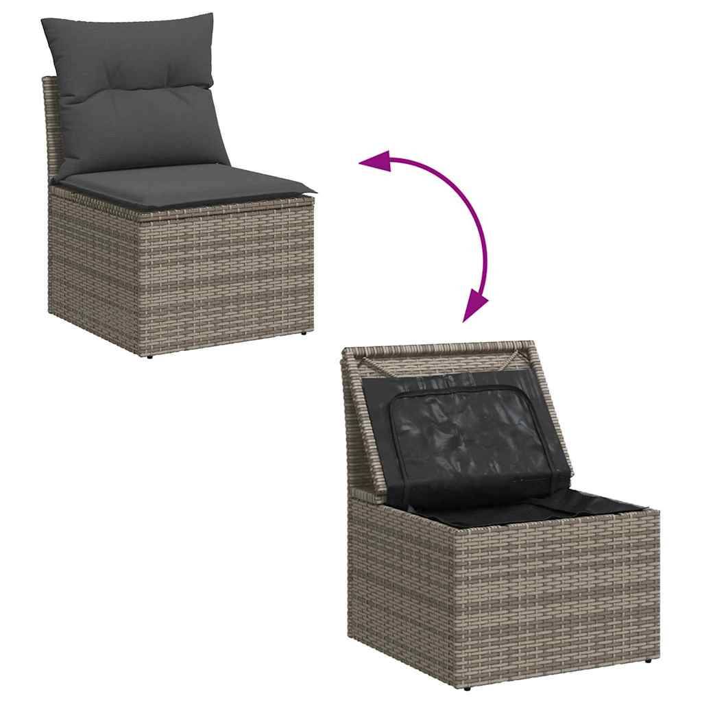 ComfortXL - Canapé Extérieur Gris avec Table Ajustable et Coffre Rangement 6 Pièces – ComfortXL Outdoor Living - Image 5